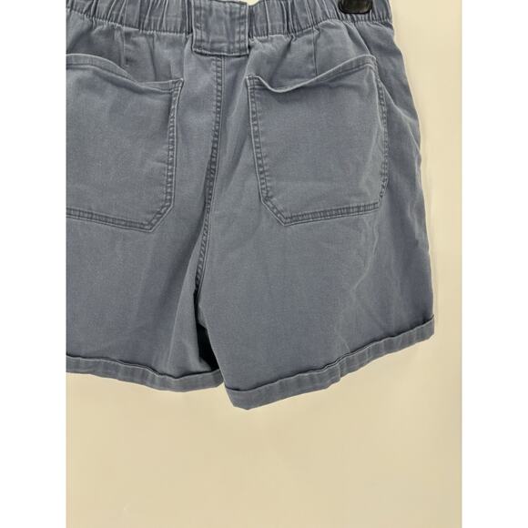 Gloria Vanderbilt Shorts Womens Large Blue Bermudas Cotton Pockets Stretch Waist - Picture 12 of 16
